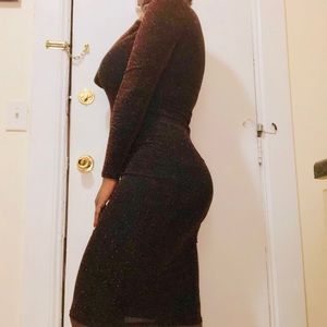 Top shop  metallic sparkle dress